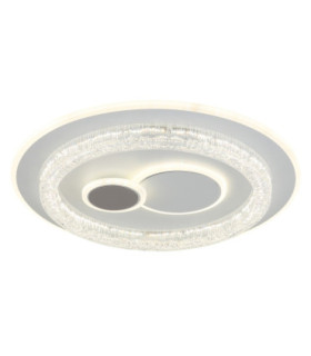 Kriswall Semi Flush Ceiling Light Matt White LED 2700/4000/6000K-1