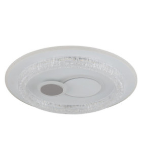 Kriswall Semi Flush Ceiling Light Matt White LED 2700/4000/6000K-2