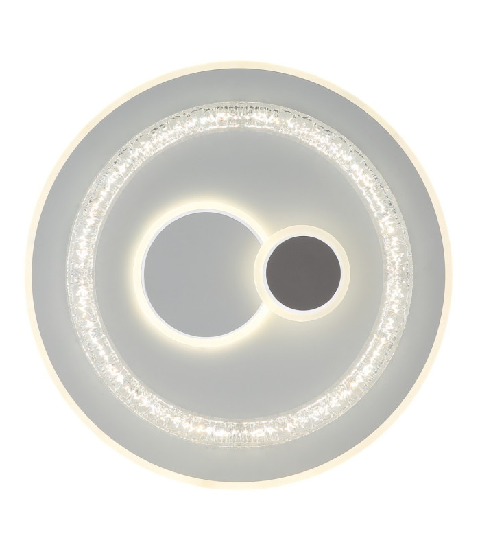 Kriswall Semi Flush Ceiling Light Matt White LED 2700/4000/6000K-3