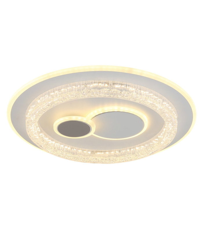 Kriswall Semi Flush Ceiling Light Matt White LED 2700/4000/6000K-5