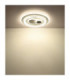Kriswall Semi Flush Ceiling Light Matt White LED 2700/4000/6000K-7