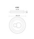 Kriswall Semi Flush Ceiling Light Matt White LED 2700/4000/6000K-12