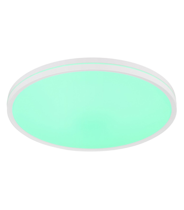 Dwain Flush Ceiling Light Matt White RGB LED 3000/6500K