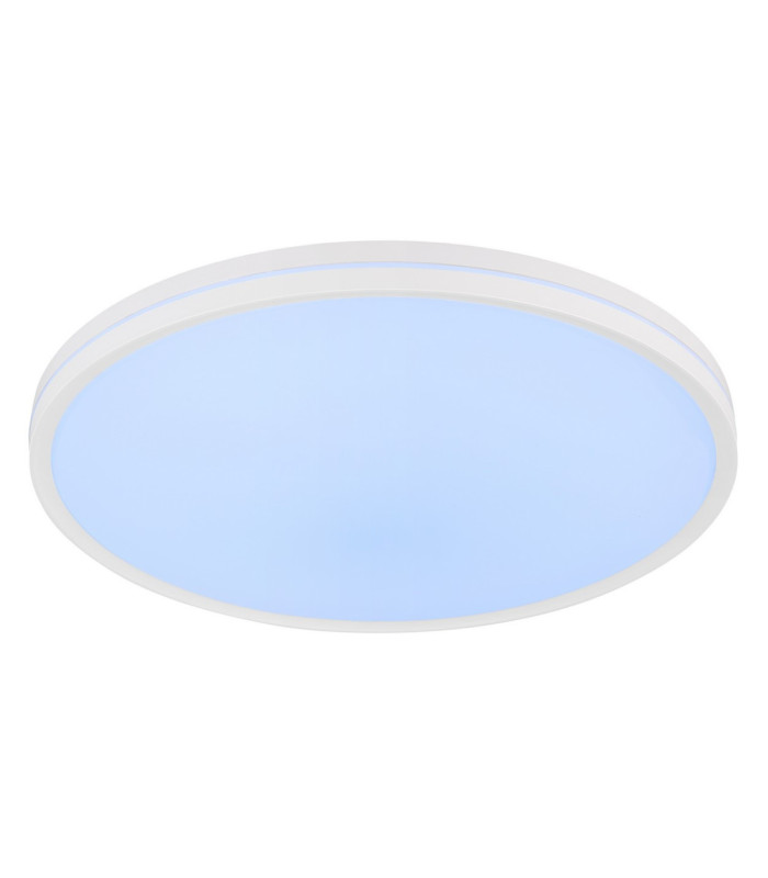 Dwain Flush Ceiling Light Matt White RGB LED 3000/6500K