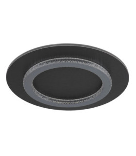 Jayden Semi Flush Ceiling Light Matt Black LED 3000/4000/6500K-2