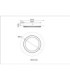Jayden Semi Flush Ceiling Light Matt Black LED 3000/4000/6500K-9