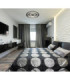 Jayden Semi Flush Ceiling Light Matt Black LED 3000/6500K-9