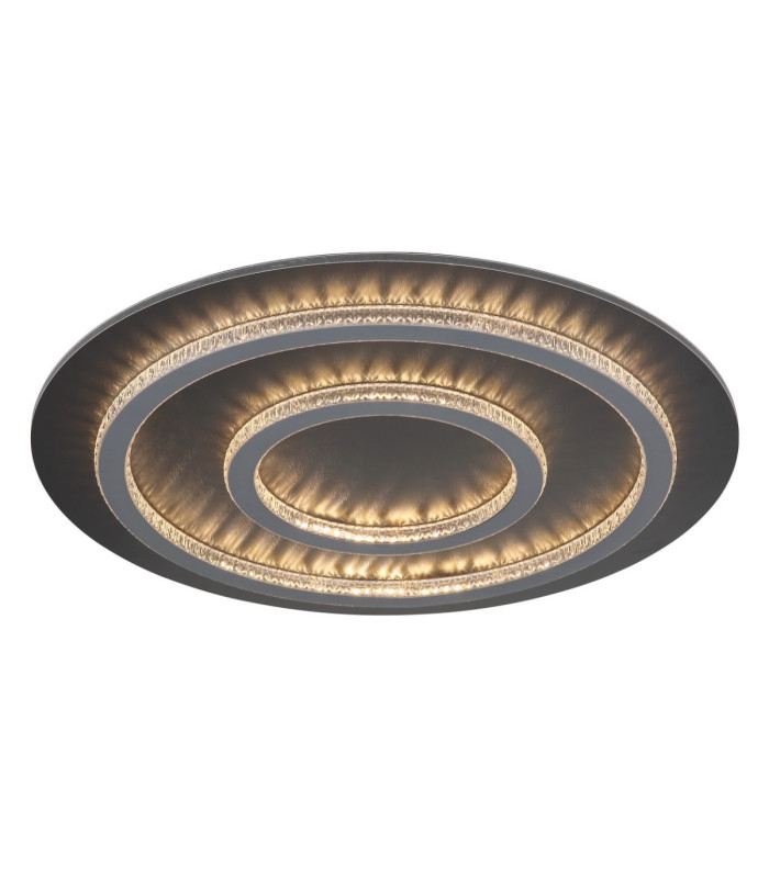 Jayden Semi Flush Ceiling Light Matt Black LED 3000/6500K-10