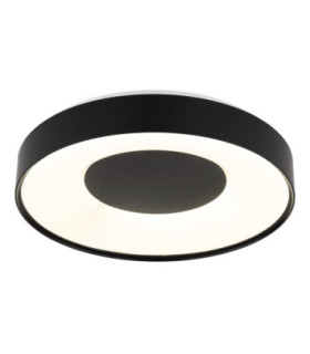 Jolliana 40cm Semi Flush Ceiling Light Matt Black LED 2700/6500K