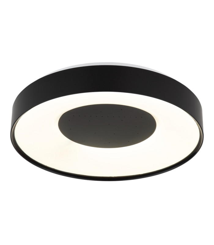Jolliana 40cm Semi Flush Ceiling Light Matt Black LED 2700/6500K