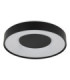 Jolliana 40cm Semi Flush Ceiling Light Matt Black LED 2700/6500K