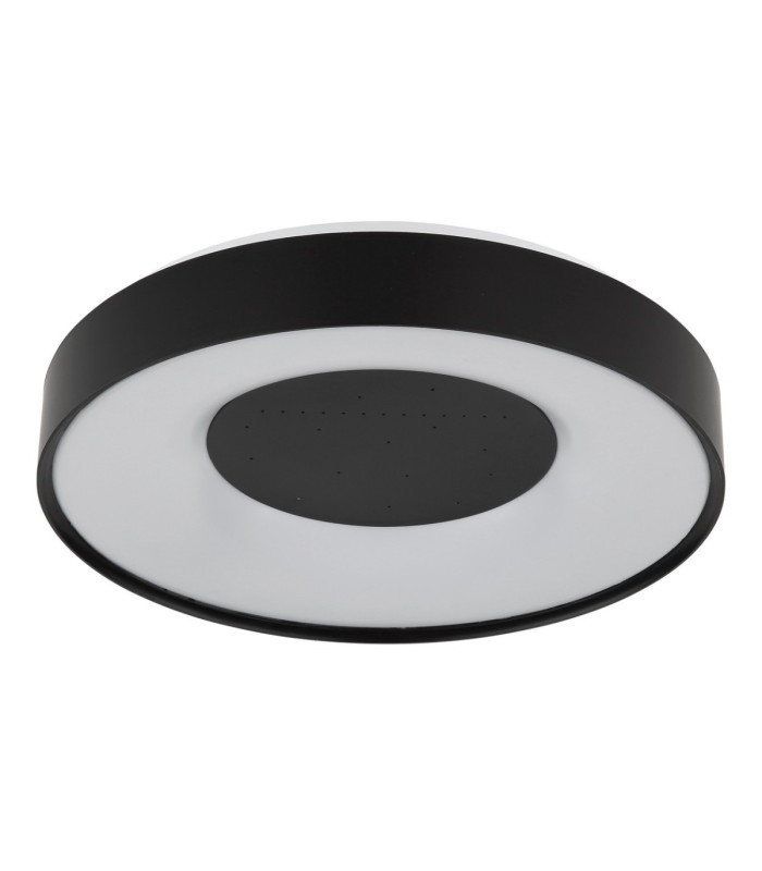 Jolliana 40cm Semi Flush Ceiling Light Matt Black LED 2700/6500K