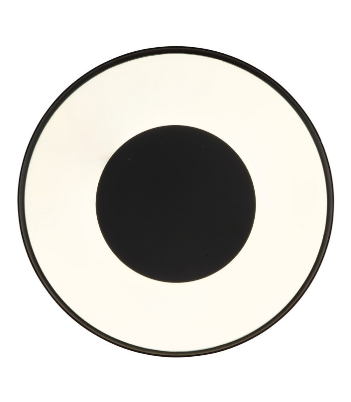 Jolliana 40cm Semi Flush Ceiling Light Matt Black LED 2700/6500K