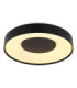 Jolliana 40cm Semi Flush Ceiling Light Matt Black LED 2700/6500K