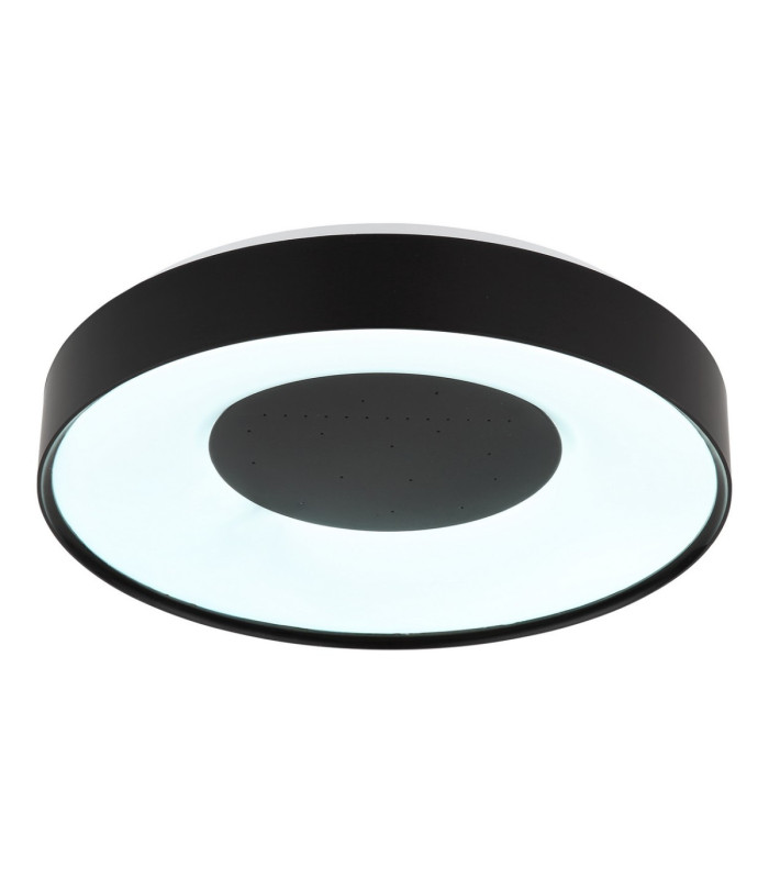 Jolliana 40cm Semi Flush Ceiling Light Matt Black LED 2700/6500K