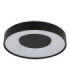 Jolliana 40cm Semi Flush Ceiling Light Matt Black LED 2700/6500K