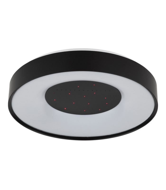 Jolliana 40cm Semi Flush Ceiling Light Matt Black LED 2700/6500K