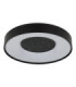 Jolliana 40cm Semi Flush Ceiling Light Matt Black LED 2700/6500K