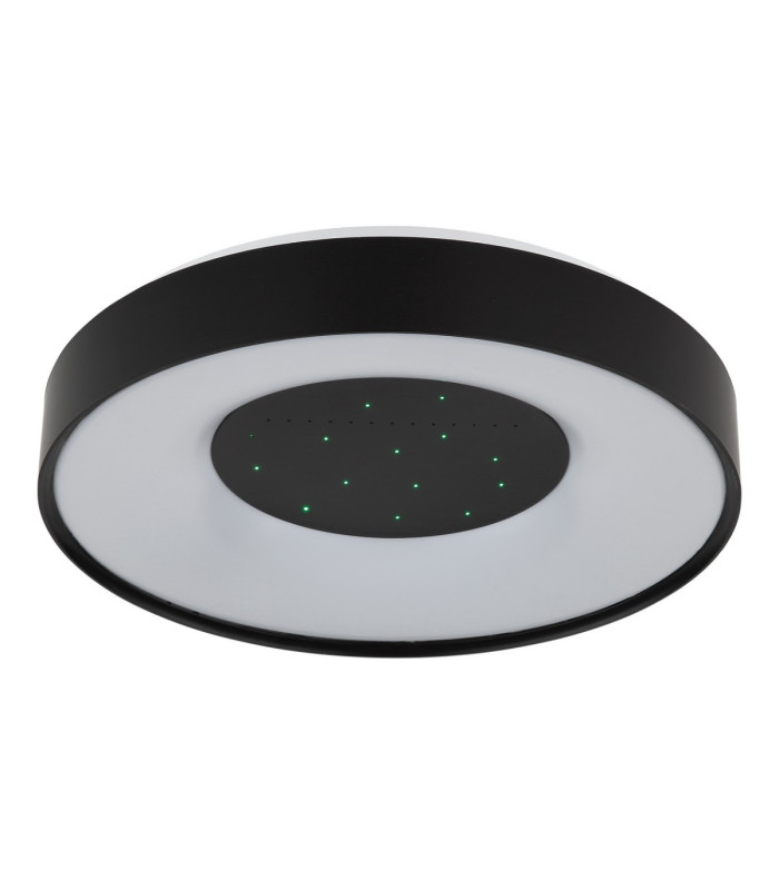Jolliana 40cm Semi Flush Ceiling Light Matt Black LED 2700/6500K
