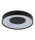 Jolliana 40cm Semi Flush Ceiling Light Matt Black LED 2700/6500K