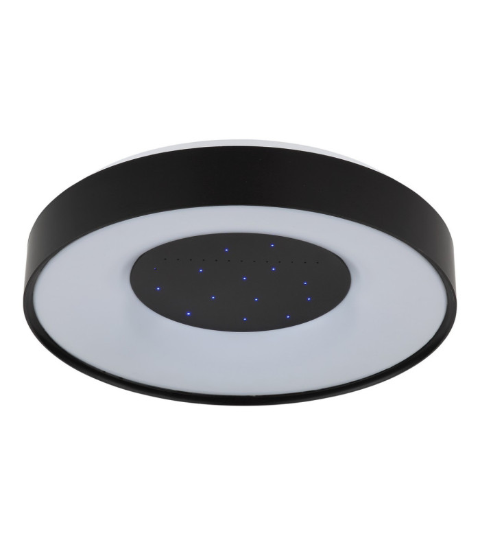Jolliana 40cm Semi Flush Ceiling Light Matt Black LED 2700/6500K
