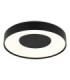 Jolliana 40cm Semi Flush Ceiling Light Matt Black LED 2700/6500K