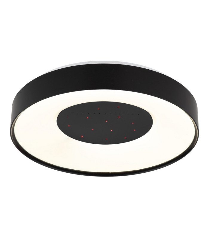 Jolliana 40cm Semi Flush Ceiling Light Matt Black LED 2700/6500K