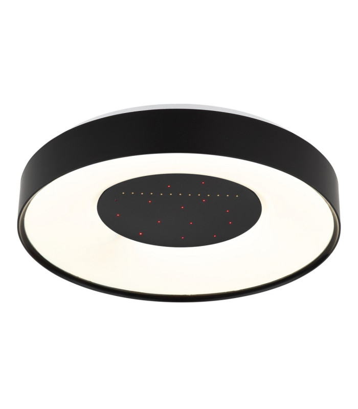 Jolliana 40cm Semi Flush Ceiling Light Matt Black LED 2700/6500K