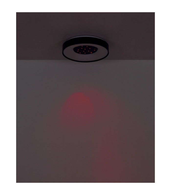 Jolliana 40cm Semi Flush Ceiling Light Matt Black LED 2700/6500K