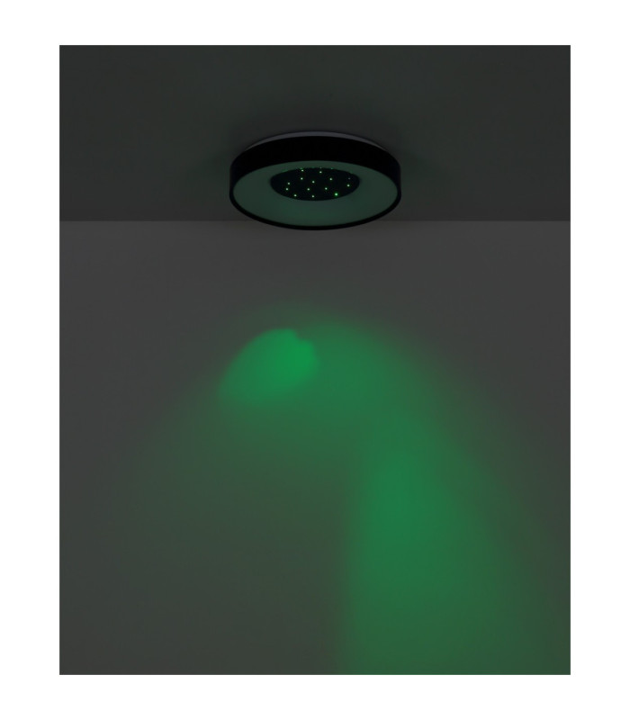 Jolliana 40cm Semi Flush Ceiling Light Matt Black LED 2700/6500K