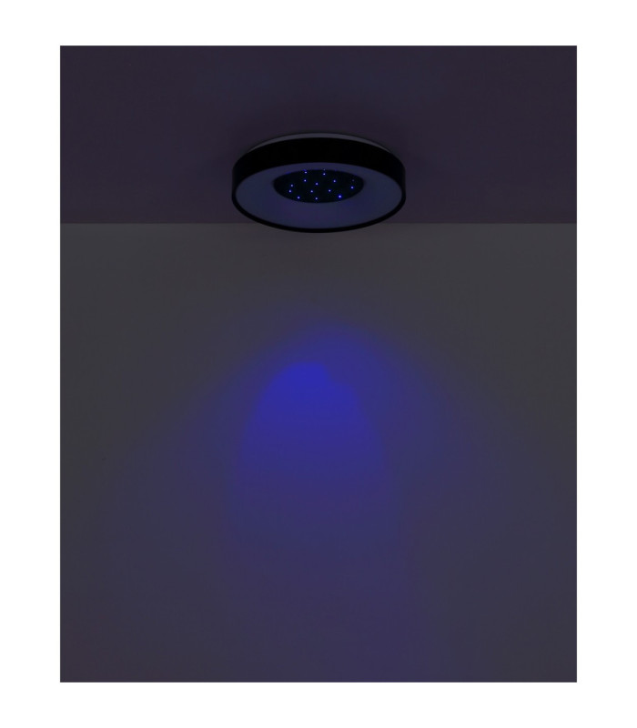 Jolliana 40cm Semi Flush Ceiling Light Matt Black LED 2700/6500K