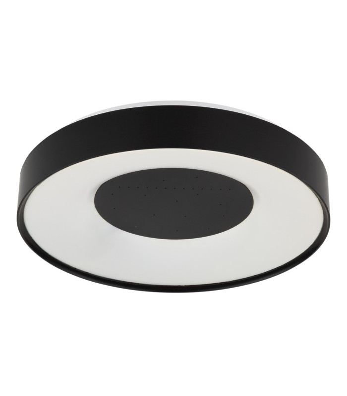 Jolliana 40cm Semi Flush Ceiling Light Matt Black LED 2700/6500K