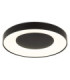 Jolliana 50cm Semi Flush Ceiling Light Matt Black LED 2700/6500K