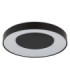 Jolliana 50cm Semi Flush Ceiling Light Matt Black LED 2700/6500K