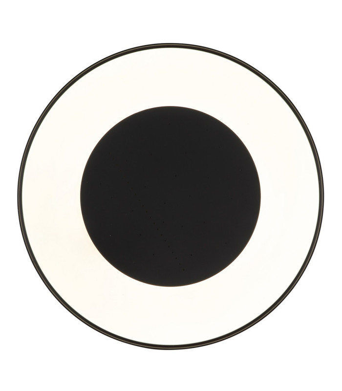 Jolliana 50cm Semi Flush Ceiling Light Matt Black LED 2700/6500K