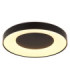 Jolliana 50cm Semi Flush Ceiling Light Matt Black LED 2700/6500K