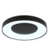 Jolliana 50cm Semi Flush Ceiling Light Matt Black LED 2700/6500K