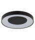 Jolliana 50cm Semi Flush Ceiling Light Matt Black LED 2700/6500K