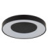 Jolliana 50cm Semi Flush Ceiling Light Matt Black LED 2700/6500K