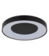 Jolliana 50cm Semi Flush Ceiling Light Matt Black LED 2700/6500K