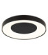 Jolliana 50cm Semi Flush Ceiling Light Matt Black LED 2700/6500K