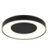 Jolliana 50cm Semi Flush Ceiling Light Matt Black LED 2700/6500K