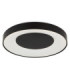 Jolliana 50cm Semi Flush Ceiling Light Matt Black LED 2700/6500K