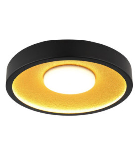Woki Semi Flush Ceiling Light Matt Black LED 3000K-1