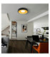 Woki Semi Flush Ceiling Light Matt Black LED 3000K-2