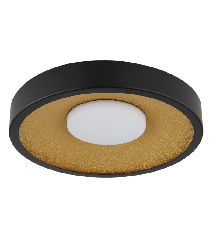 Woki Semi Flush Ceiling Light Matt Black LED 3000K-3