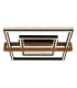 Deloris Square Semi Flush Ceiling Light Matt Black LED 2700/6500K-4