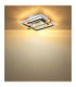 Deloris Square Semi Flush Ceiling Light Matt Black LED 2700/6500K-8