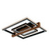 Deloris Square Semi Flush Ceiling Light Matt Black LED 2700/6500K-11