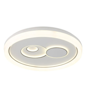 Ruiz I Semi Flush Ceiling Light Matt White LED 2700/4000/6000K-1